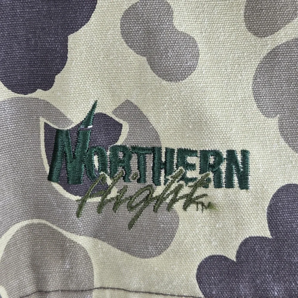 Vintage Cabela's Jacket Mens 2XL Camo Northern Flight Insulated Hunting Army